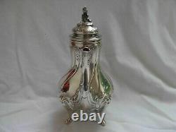 ANTIQUE FRENCH STERLING SILVER COFFEE POT, LOUIS 15 STYLE, LATE19th CENTURY