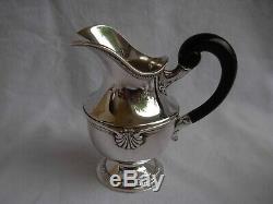 ANTIQUE FRENCH STERLING SILVER COFFEE, TEA SET, LOUIS XV STYLE, LATE 19th CENTURY