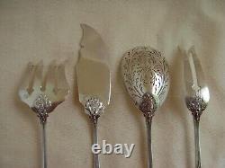 ANTIQUE FRENCH STERLING SILVER DESSERT SERVING SET, LATE 19th CENTURY