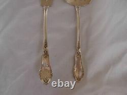 ANTIQUE FRENCH STERLING SILVER ICE CREAM SERVING SET, LOUIS 15 STYLE, 19th