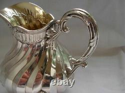ANTIQUE FRENCH STERLING SILVER MILK JUG, CREAMER, LOUIS 15 STYLE, 19th CENTURY
