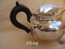 ANTIQUE FRENCH STERLING SILVER MILK JUG, LOUIS XV STYLE, 19th CENTURY