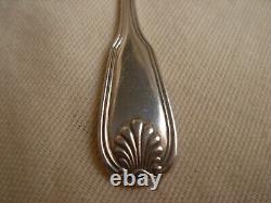 ANTIQUE FRENCH STERLING SILVER MOKA SPOONS, SET OF 12, LATE 19th OR EARLY 20th