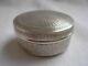 Antique French Sterling Silver Pill Or Powder Box, Early 20th Century
