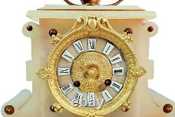 ANTIQUE French mantel clock c. A 1850 Napoleon III Frédéric Japy París