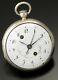 Antique Silver Verge Alarm Pocket Watch Ca1710s French Louis Cure, Early Alarm