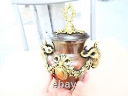 Amazing Rare Antique French Louis 16 style Bronze Ornate/ram heads/ Pot with Lid