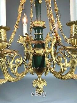 Antique (1880) French Louis XVI chandelier-worldwide free shipping