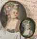 Antique 18th Century French Portrait Miniature, Louis Xvi Era Beauty, Real Gems