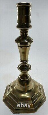 Antique 18th Century French Régence Period Bronze Socket Candlestick Circa 1720