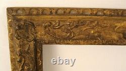 Antique 19C French Carved Gilt Wood Picture Frame