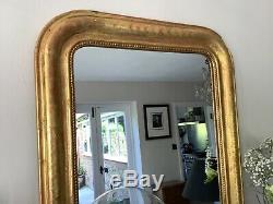 Antique 19th Century French Water Gilded0 Louis Philippe Mirror