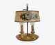 Antique 19th French Louis Xvi Bouillotte Lamp Lampshade 32 Cm