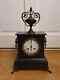 Antique 19th French Mantel Clock Pendulum Louis Xiv Marble