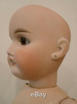 Antique 22 1/2 French Louis Prieur perfect bisque head doll, original body