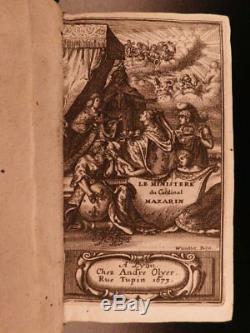 Antique Books, Jesuit Cardinal Mazarin Italian, 1673, Richelieu Louis, (1600s)