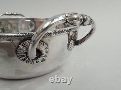 Antique Bowl Restauration Louis Philippe Classical Sauce Serving French Silver