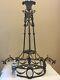 Antique Bronze French Louis Xv Basket Chandelier E. F. Caldwell Attribute