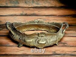 Antique Bronze Rococo French Planter Jardiniere Ornate Louis XV Flower Box