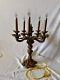 Antique Candelabras, Resin French, Louis Xv Style Five Light, Pair Rare