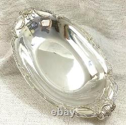 Antique Christofle Silver Plated Bowl Dish French Empire LOUIS XIV Ornate