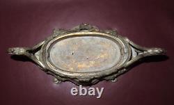 Antique Double Handle Louis XV Style DEPOSE 260 French Silverplate Vase Planter