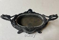 Antique Double Handle Louis XV Style DEPOSE 260 French Silverplate Vase Planter