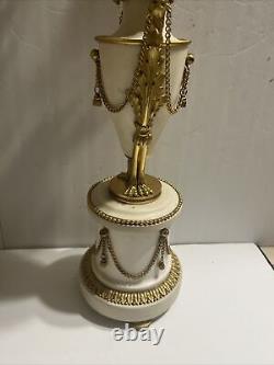 Antique Eagle Bird French Louis XVI Style Gilt Bronze Marble Pair Of Candelabra