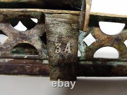 Antique Fireplace Fender Front Guard Brass Louis XVI French Ornate Adjustable