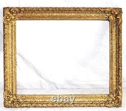 Antique Fits 13 X 16 Gold Gilt Picture Frame French Baroque Louis Ornate Wood