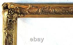 Antique Fits 13 X 16 Gold Gilt Picture Frame French Baroque Louis Ornate Wood