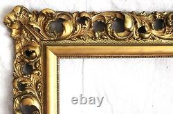 Antique Fits 16 X 20 French Louis Wood Gilt Picture Frame Victorian Barbizon