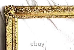 Antique Fits 23 X 27 Gold Gilt Picture Frame French Baroque Louis Ornate Wood