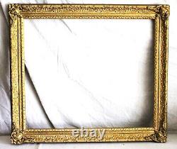 Antique Fits 23 X 27 Gold Gilt Picture Frame French Baroque Louis Ornate Wood