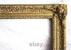 Antique Fits 23 X 27 Gold Gilt Picture Frame French Baroque Louis Ornate Wood