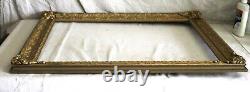 Antique Fits 23 X 27 Gold Gilt Picture Frame French Baroque Louis Ornate Wood