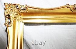 Antique Fits 23 X 27 Gold Gilt Picture Frame French Baroque Louis Ornate Wood