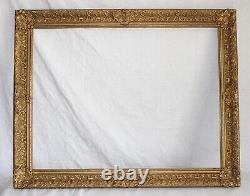 Antique Fits 26 X 34 Gold Gilt Picture Frame French Baroque Louis Ornate Wood