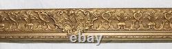 Antique Fits 26 X 34 Gold Gilt Picture Frame French Baroque Louis Ornate Wood