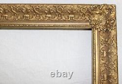 Antique Fits 26 X 34 Gold Gilt Picture Frame French Baroque Louis Ornate Wood