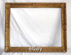 Antique Fits 26 X 34 Gold Gilt Picture Frame French Baroque Louis Ornate Wood