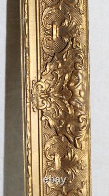 Antique Fits 26 X 34 Gold Gilt Picture Frame French Baroque Louis Ornate Wood