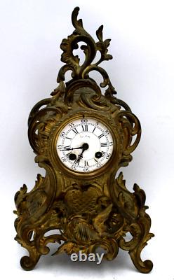 Antique French 16 LeRoy Paris Fireplace Mantle Clock Parts Louis XV Style