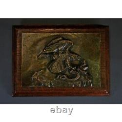 Antique French Animalier Bronze Antoine-louis Barye Eagle & Snake sculpture