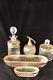 Antique French Art Deco Glass Vanity Set C 1920