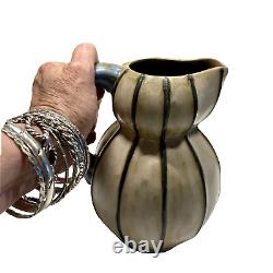 Antique French Art Pottery Pitcher Signed Louis Lourioux France Rare Early Mark