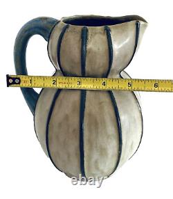 Antique French Art Pottery Pitcher Signed Louis Lourioux France Rare Early Mark