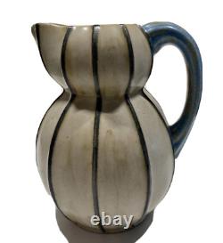 Antique French Art Pottery Pitcher Signed Louis Lourioux France Rare Early Mark