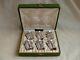 Antique, French Boxed Sterling Silver Liquor Goblets, Set Of 6, Late Xix Century