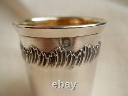 Antique, French Boxed Sterling Silver Liquor Goblets, Set Of 6, Late XIX Century